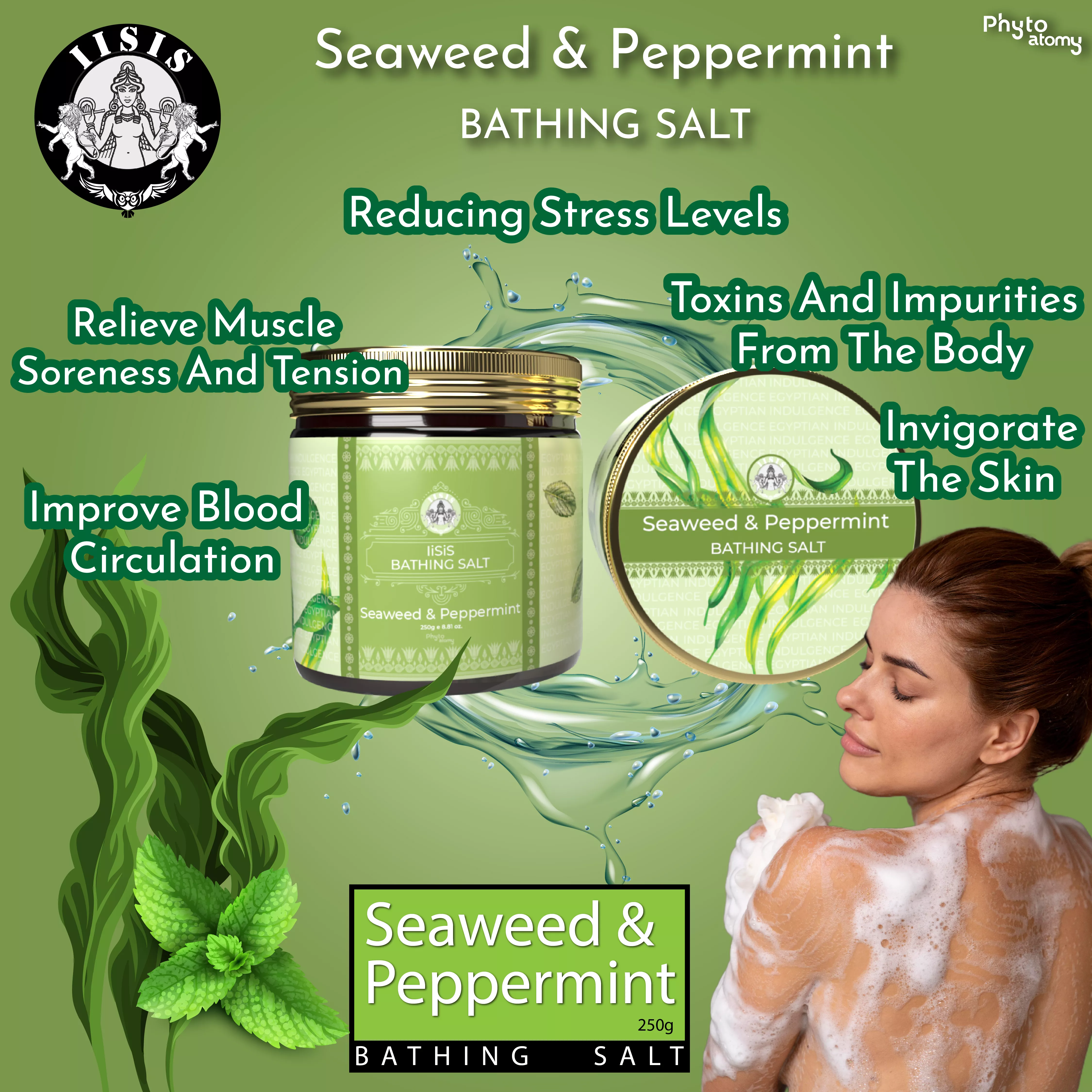 RBV B2B Seaweed & Pepper Bath Salt (250g) -18 Pcs.
